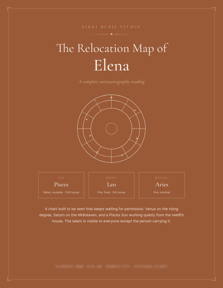Cover of a relocation reading